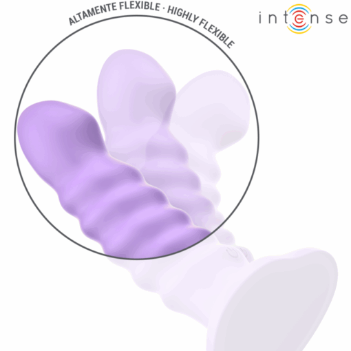 INTENSE - BRENDA VIBRADOR TALLA M DISEÑO EN ESPIRAL 10 VIBRACIONES MORADO CONTROL REMOTO - Imagen 7