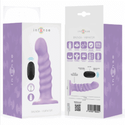 INTENSE - BRENDA VIBRADOR TALLA M DISEÑO EN ESPIRAL 10 VIBRACIONES MORADO CONTROL REMOTO - piKanteo | Despierta tu lado más piKante