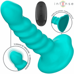 INTENSE - BUFFY VIBRADOR TALLA S DISEÑO EN ESPIRAL 10 VIBRACIONES AZUL CONTROL REMOTO - piKanteo | Despierta tu lado más piKante