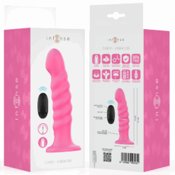 INTENSE - CINDY VIBRADOR TALLA L DISEÑO EN ESPIRAL 10 VIBRACIONES ROSA CONTROL REMOTO - piKanteo | Despierta tu lado más piKante