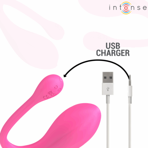 INTENSE - JANICE VIBRADOR U DOBLE ESTIMULACIÓN 10 VIBRACIONES ROSA CONTROL REMOTO - Imagen 7