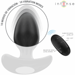 INTENSE - JOEY PLUG ANAL 10 VIBRACIONES NEGRO CONTROL REMOTO - piKanteo | Despierta tu lado más piKante