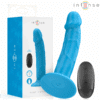 INTENSE - PHOEBE VIBRADOR REALÍSTICO 10 VIBRACIONES AZUL CONTROL REMOTO
