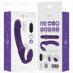 INTENSE - JILL VIBRADOR DOBLE 20 CM VIOLETA CONTROL REMOTO - piKanteo | Despierta tu lado más piKante
