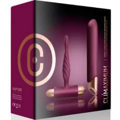 CLIMAXIMUM - RAPTURE KIT VIBRADOR CLÁSICO + PLUG ANAL PRINCIPIANTES - piKanteo | Despierta tu lado más piKante