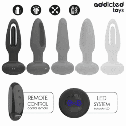 ADDICTED TOYS - PLUG ANAL CON LENGUA VIBRADORA Y CONTROL REMOTO - piKanteo | Despierta tu lado más piKante