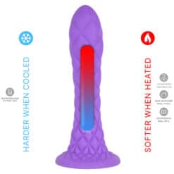 SILEXD - DREAMY DILDO FANTASY SILICONA LIQUIDA TERMOREACTIVO VIOLETA 18.5 CM - piKanteo | Despierta tu lado más piKante