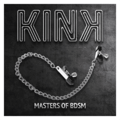 KINK - PINZAS PARA PEZONES PLANAS NEGRO CON CADENA PLATEADO 34 CM - piKanteo | Despierta tu lado más piKante