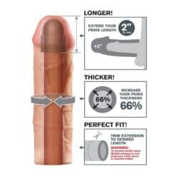 FANTASY X- TENSIONS - MEGA 2 EXTENSIÓN FLESH PARA EL PENE - piKanteo | Despierta tu lado más piKante