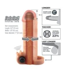 Alternative view of FANTASY X- TENSIONS - EXTENSION PARA EL PENE CON VIBRADOR REAL FEEL 1