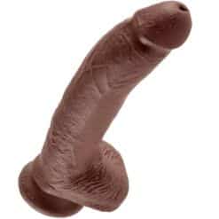 KING COCK - 9 PENE REALÍSTICO MARRÓN 22.9 CM - piKanteo | Despierta tu lado más piKante