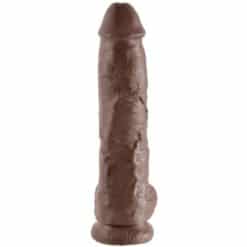 KING COCK - 10 PENE REALÍSTICO MARRÓN 26.5 CM - piKanteo | Despierta tu lado más piKante
