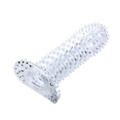 Alternative view of BAILE - FUNDA PARA PENE CON PUNTOS ESTIMULANTES TRANSPARENTE 14 CM
