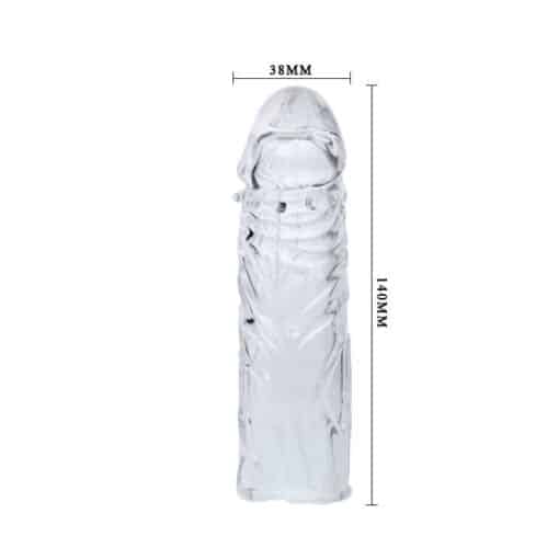 BAILE - FUNDA TRANSPARENTE PARA EL PENE EN SILICONA 13 CM - Imagen 6