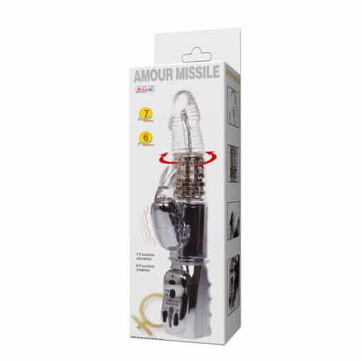 BAILE - AMOUR MISSILE ROTADOR TRANSPARENTE 26.5 CM - Imagen 8