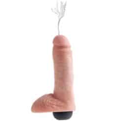 Alternative view of KING COCK - PENE REALÍSTICO EYACULADOR NATURAL 20.32 CM