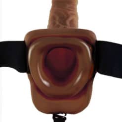 FETISH FANTASY SERIES - 9 ARNÉS CON TESTÍCULOS HUECO MAN 22.9 CM MARRÓN - piKanteo | Despierta tu lado más piKante