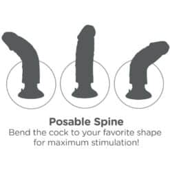KING COCK - DILDO VIBRADOR 15.24 CM NATURAL - piKanteo | Despierta tu lado más piKante
