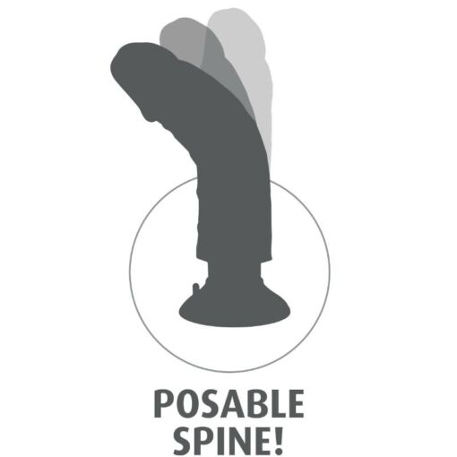 KING COCK - DILDO VIBRADOR 15.24 CM NATURAL - Imagen 7