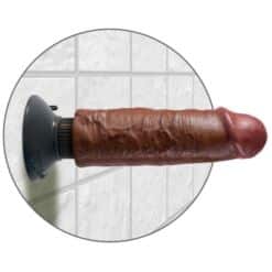 KING COCK - DILDO VIBRADOR MARRÓN 15.24 CM - piKanteo | Despierta tu lado más piKante