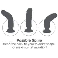 KING COCK - DILDO VIBRADOR MARRÓN 15.24 CM - piKanteo | Despierta tu lado más piKante