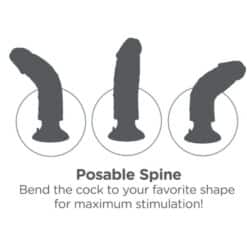 Alternative view of KING COCK - DILDO VIBRADOR 20.32 CM NATURAL
