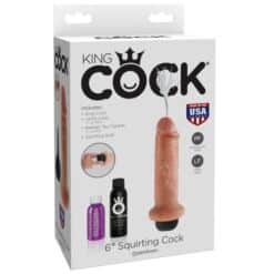 KING COCK - DILDO SQUIRTING 15.24 CM - piKanteo | Despierta tu lado más piKante