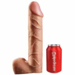 KING COCK - STRAP-ON CON DILDO HUECO 30.5 CM Y TIRANTES COLOR CARNE - piKanteo | Despierta tu lado más piKante