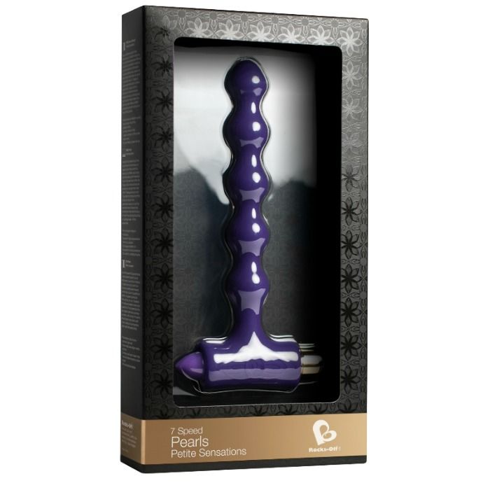 Alternative view of ROCKS-OFF - PLUG ANAL CON VIBRACIÓN Y ONDULACIONES PETITE SENSATIONS PEARLS