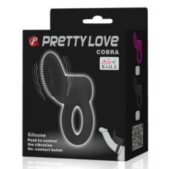 PRETTY LOVE - COBRA ANILLO VIBRADOR COBRA NEGRO - piKanteo | Despierta tu lado más piKante