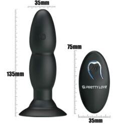 PRETTY LOVE - PLUG VIBRADOR Y ROTACIÓN POR CONTROL REMOTO - piKanteo | Despierta tu lado más piKante