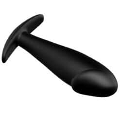 PRETTY LOVE - PLUG ANAL SILICONA FORMA PENE Y 12 MODOS VIBRACIÓN NEGRO - piKanteo | Despierta tu lado más piKante