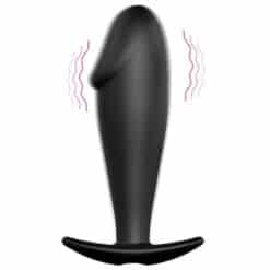 PRETTY LOVE - PLUG ANAL SILICONA FORMA PENE Y 12 MODOS VIBRACIÓN NEGRO - piKanteo | Despierta tu lado más piKante