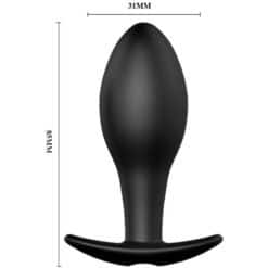 PRETTY LOVE - PLUG ANAL SILICONA FORMA ANCLA 12 MODOS VIBRACIÓN NEGRO - piKanteo | Despierta tu lado más piKante