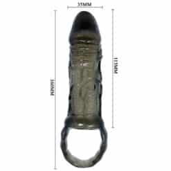 BAILE - FUNDA EXTENSORA PENE CON STRAP PARA TESTÍCULOS 11.5 CM - piKanteo | Despierta tu lado más piKante