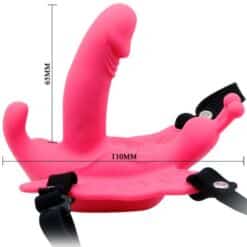 BAILE - ULTRA PASSIONATE ARNÉS MARIPOSA VIBRADOR - piKanteo | Despierta tu lado más piKante
