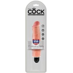 KING COCK - VIBRADOR REALÍSTICO STIFFY 17.8 CM NATURAL - piKanteo | Despierta tu lado más piKante