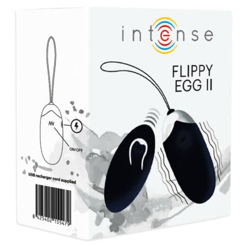 INTENSE - FLIPPY II HUEVO RECARGABLE REMOTO NEGRO - Imagen 5