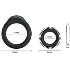 BAILE - KIT 2 ANILLOS SILICONA RING MANHOOD - piKanteo | Despierta tu lado más piKante
