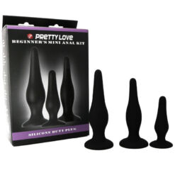 PRETTY LOVE - KIT INICIACION ANAL PLUGS SILICONA - piKanteo | Despierta tu lado más piKante