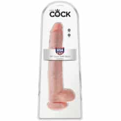 KING COCK - PENE CON TESTÍCULOS 35.6 CM COLOR NATURAL - piKanteo | Despierta tu lado más piKante