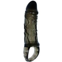 BAILE - FUNDA EXTENSORA PENE CON STRAP PARA TESTÍCULOS NEGRO 13.5 CM - piKanteo | Despierta tu lado más piKante