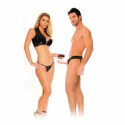 FETISH FANTASY SERIES - ARNÉS HUECO VIBRADOR PARA EL Y ELLA NATURAL 14CM - piKanteo | Despierta tu lado más piKante