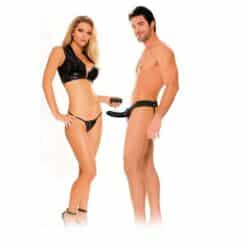 FETISH FANTASY SERIES - ARNÉS HUECO VIBRADOR PARA EL Y ELLA NEGRO 14CM - piKanteo | Despierta tu lado más piKante