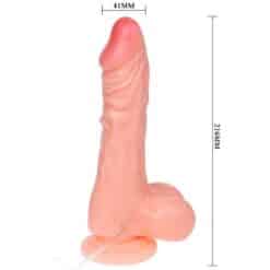 BAILE - COCK DILDO REALÍSTICO CON VIBRACIÓN 21.6 CM - piKanteo | Despierta tu lado más piKante