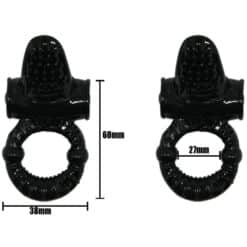 BAILE - SWEET RING ANILLO VIBRADOR CON RABBIT TEXTURADO - piKanteo | Despierta tu lado más piKante