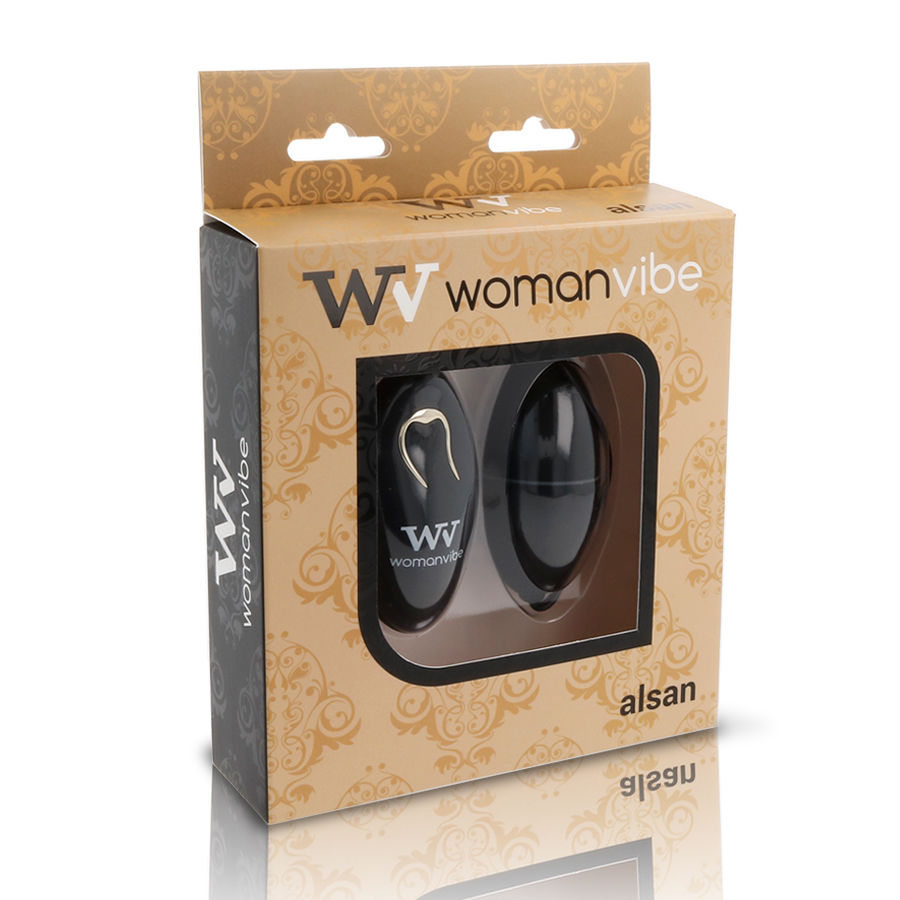 Alternative view of WOMANVIBE - ALSAN HUEVO CONTROL REMOTO NEGRO SILICONA NEGRO