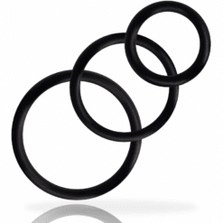 ADDICTED TOYS - SET ANILLOS PENE NEGRO - piKanteo | Despierta tu lado más piKante