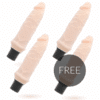 LOVECLONE - IVAR SELF LUBRICATION VIBRADOR 20 CM -O- 3.7 CM 3 + 1 GRATIS