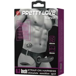 PRETTY LOVE - MARVIN STRAP ON CON VIBRACIÓN Y DILDO HUECO - piKanteo | Despierta tu lado más piKante